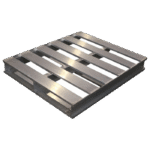 Aluminium Pallet - 2 Way - 120 x 100 x 15 cm
