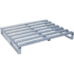 Slatted Steel Pallet - Metal - 120 x 100 x 15 cm